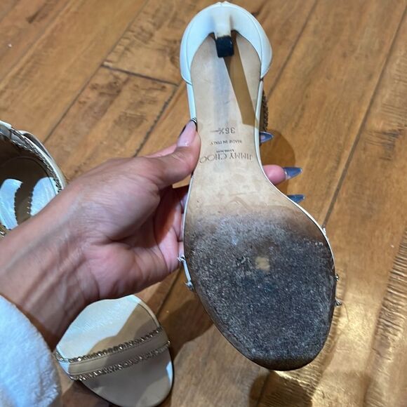 Jimmy Choo rhinestones heeled sandals - Picture 10 of 14